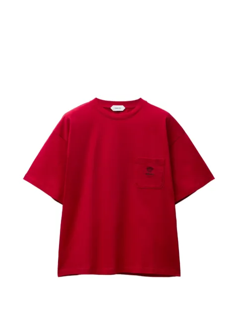 Versace t-shirt i bomullsjersey med brodyr