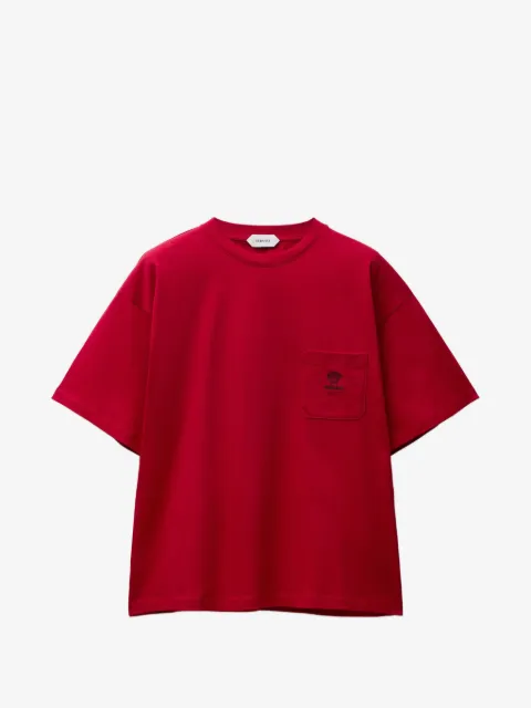 Versace playera de algodón bordada