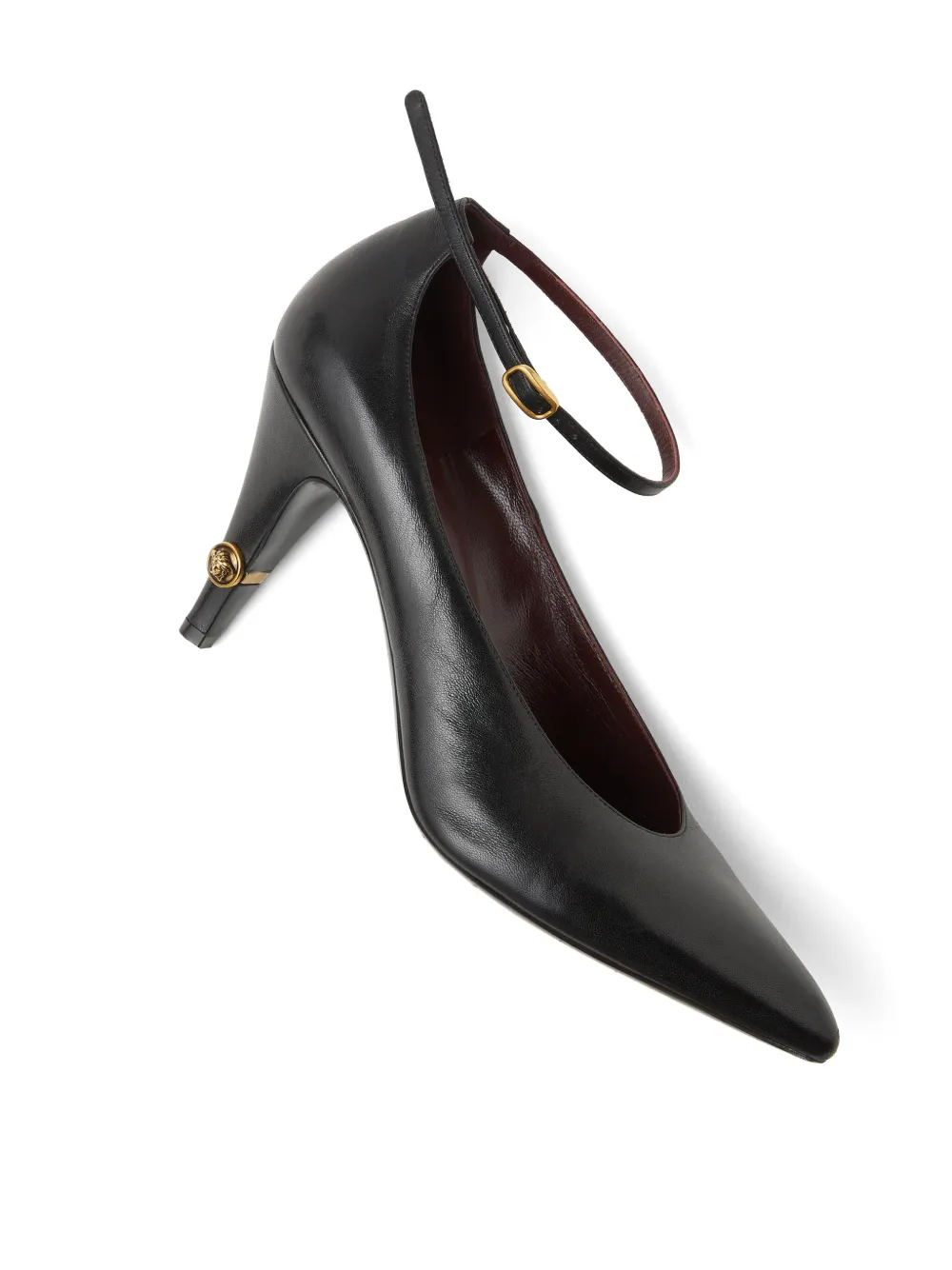 Versace Gianni leren pumps 90 mm Zwart