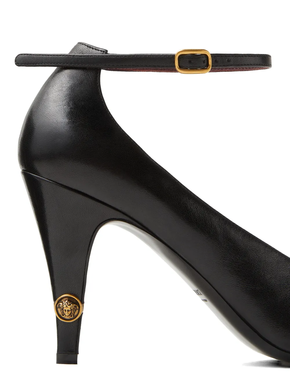 Versace Gianni leren pumps 90 mm Zwart