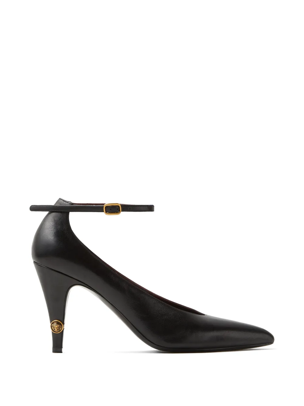 Versace Pumps Gianni in pelle 90mm - Nero