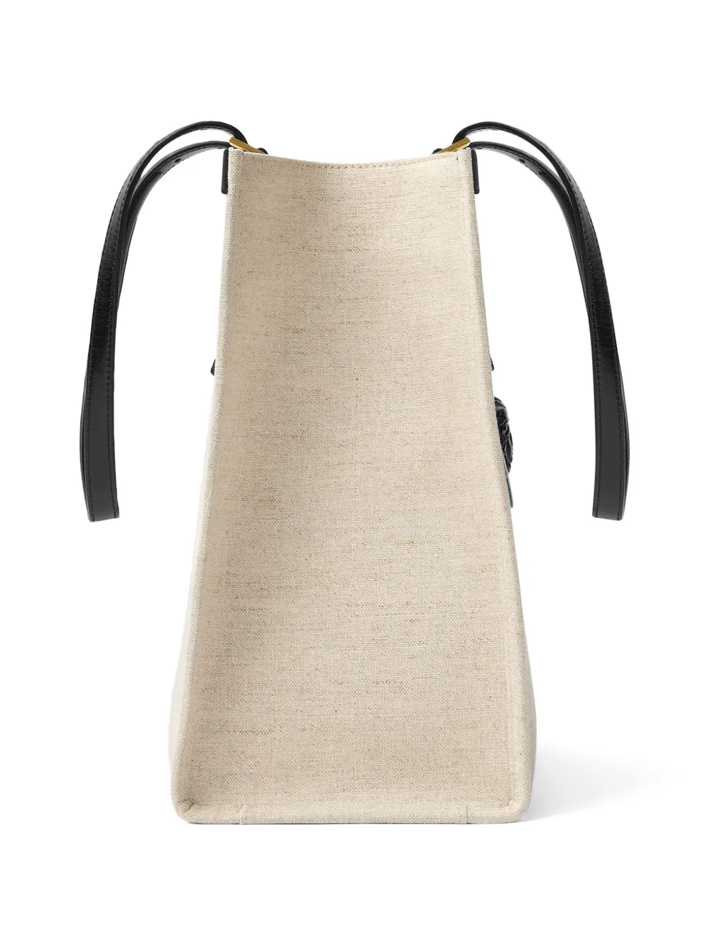 Versace Rivière grote canvas shopper Beige