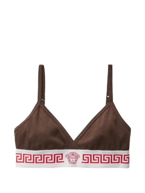 Versace ribbed cotton-jersey bralette