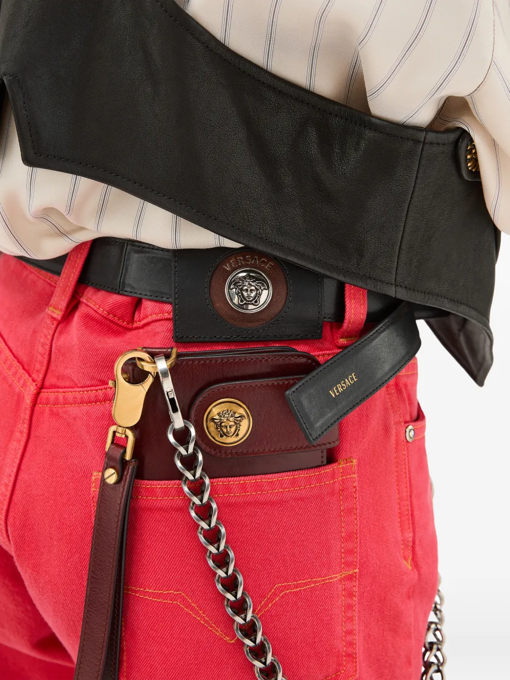 Versace Straight jeans Rood