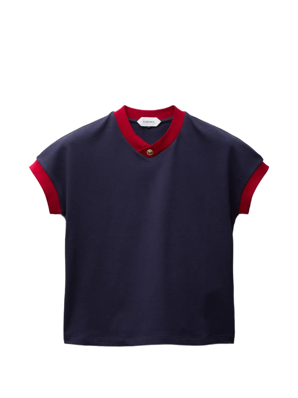 Versace stretch cotton-jersey T-shirt - Blue