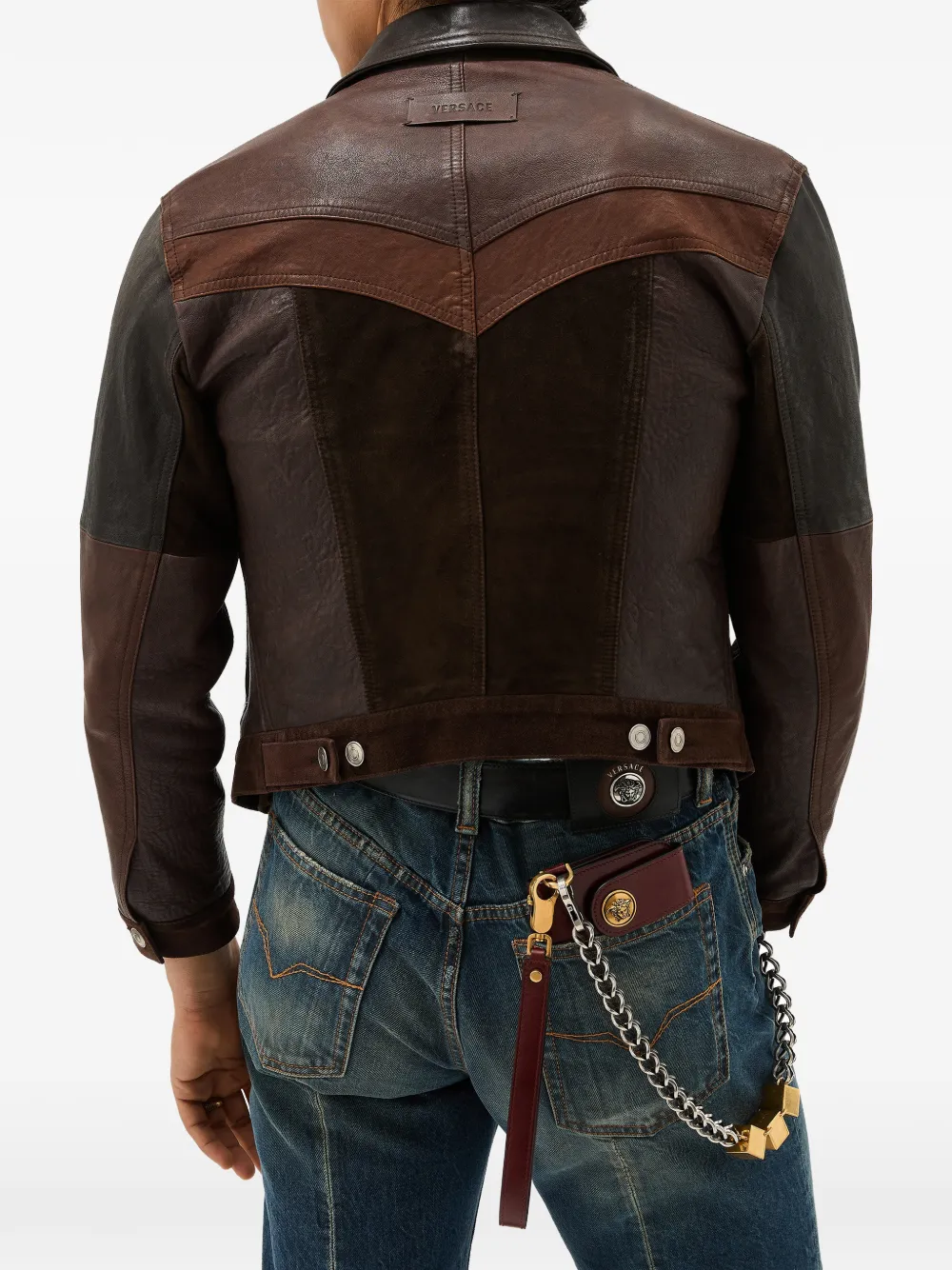 Versace Jack met colourblocking Bruin
