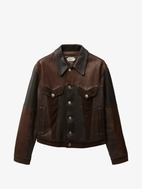 Versace leather blouson
