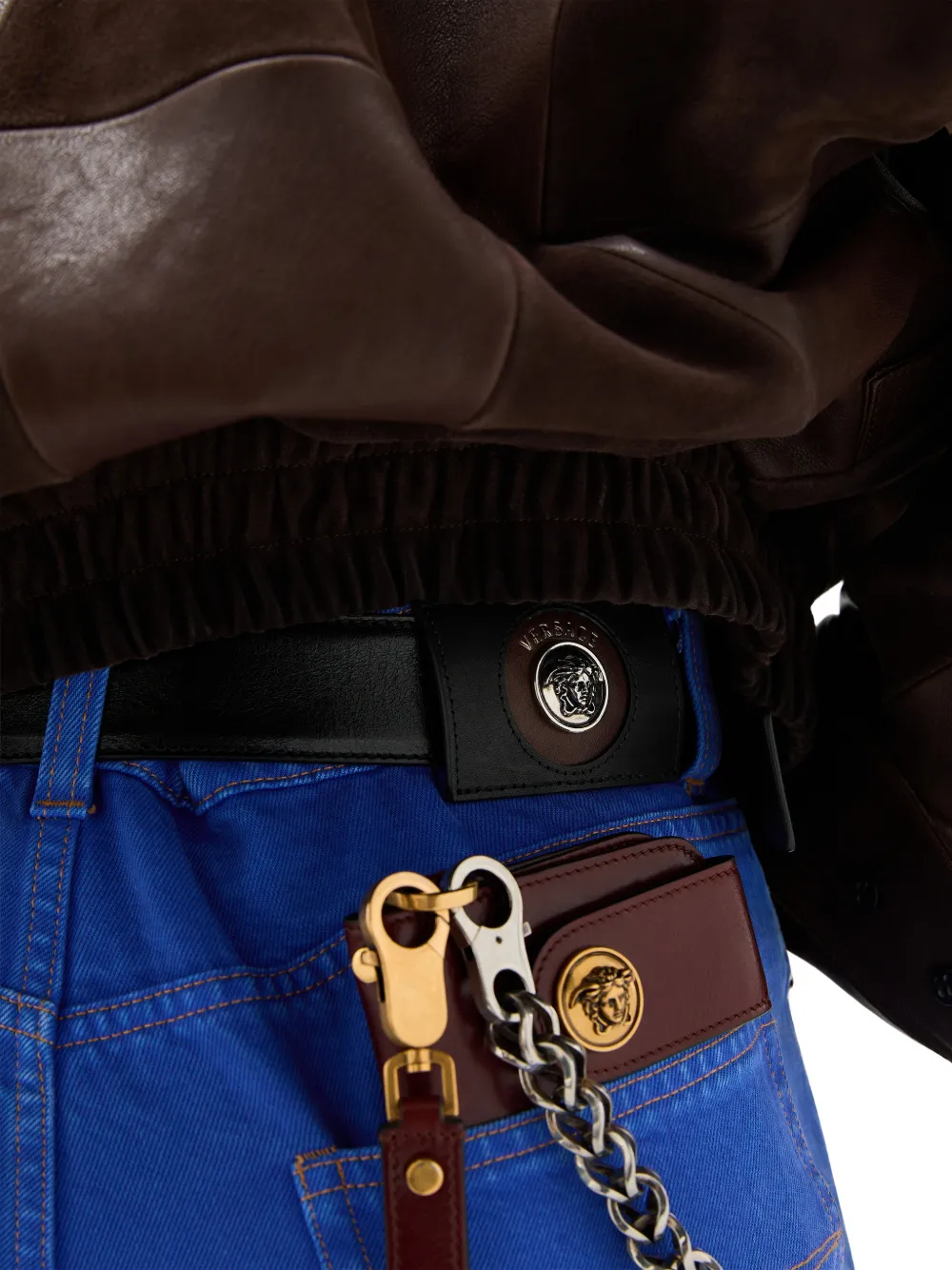 Versace Straight jeans Blauw