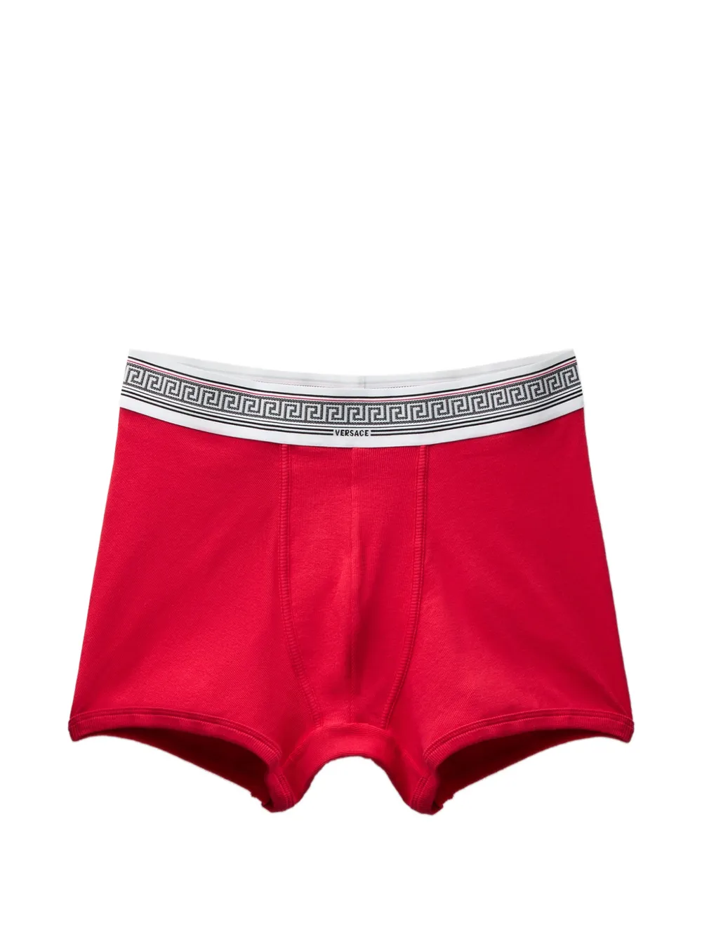 Versace - ribbed cotton-jersey trunks - heren - katoen/Elastane/katoen/Elastane