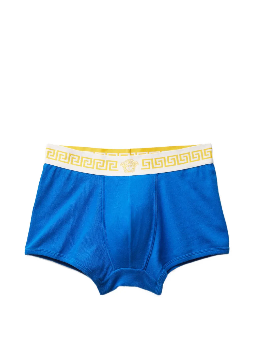 Versace Costume da bagno in jersey di cotone a coste - Blu