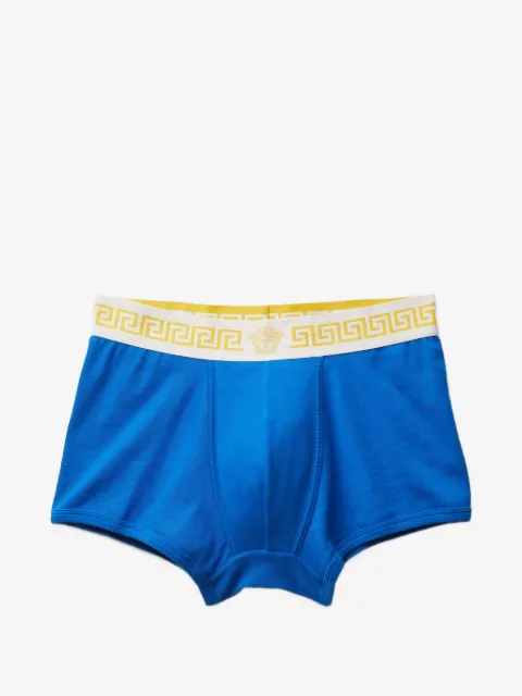 Versace ribbed cotton-jersey trunks