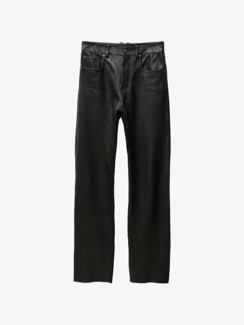 Versace pantalon en cuir