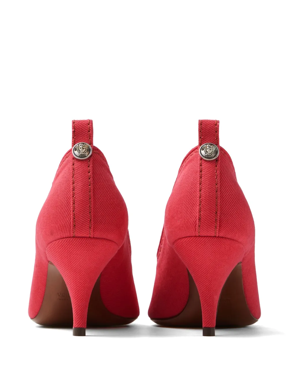 Versace Tina denim pumps Rood