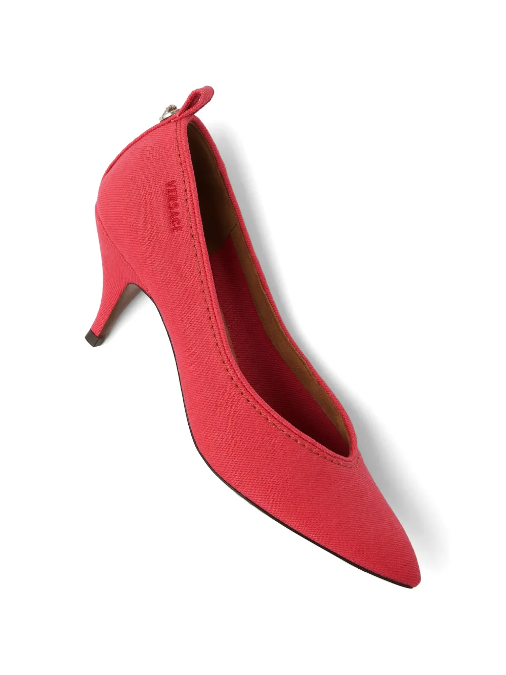 Versace Tina denim pumps Rood