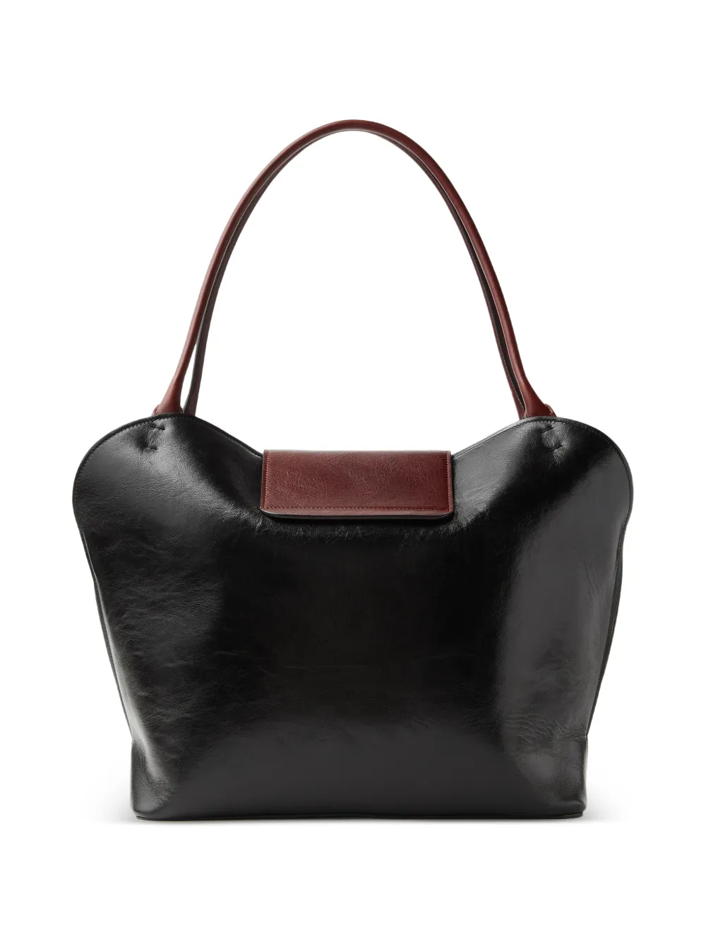  Versace Large Leather Shoulder Bag - Black 