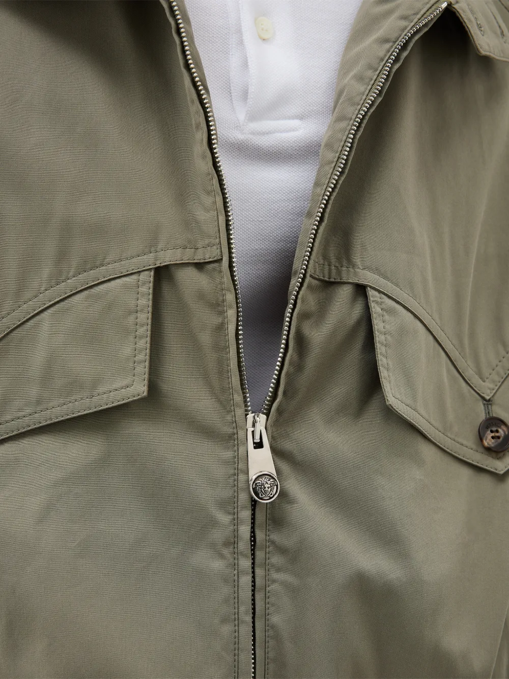 Versace Katoenen jack Groen