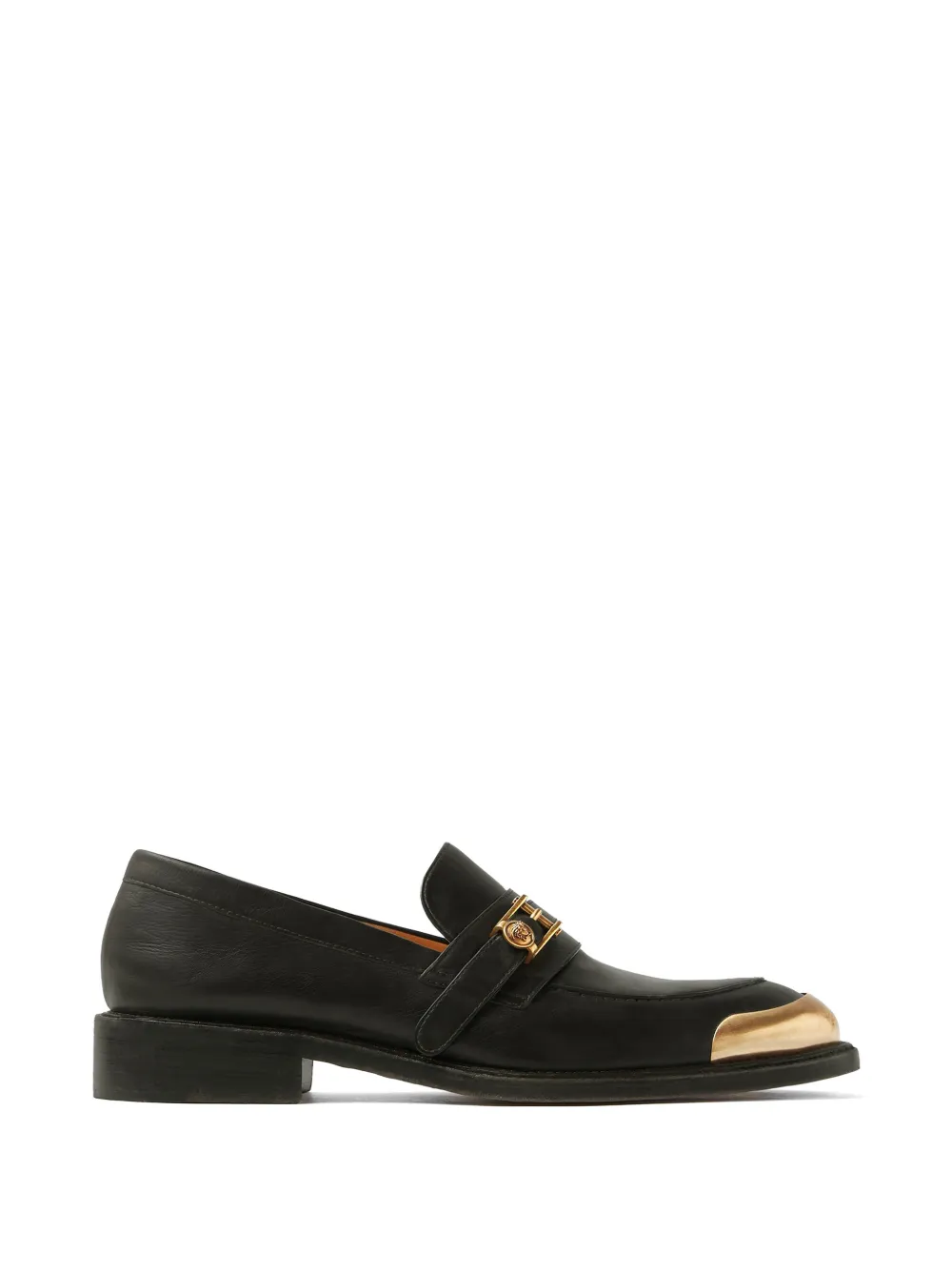 Versace Primo leather loafers - Nero