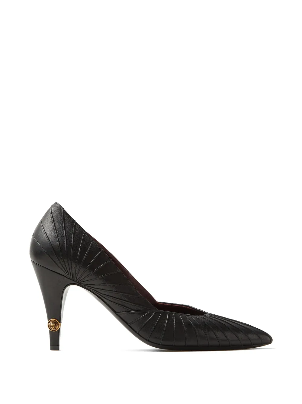 Versace Gianni leren pumps 90 mm Zwart