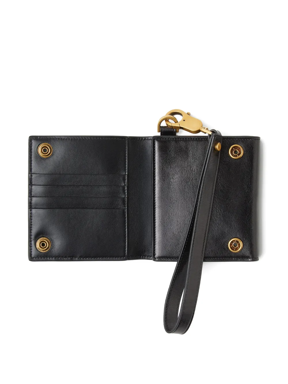  Versace Medallion Strap Wallet - Black 