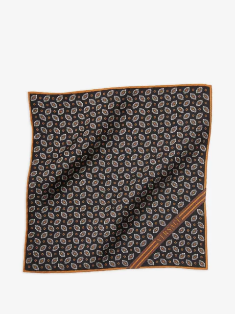 Versace printed silk twill pocket square