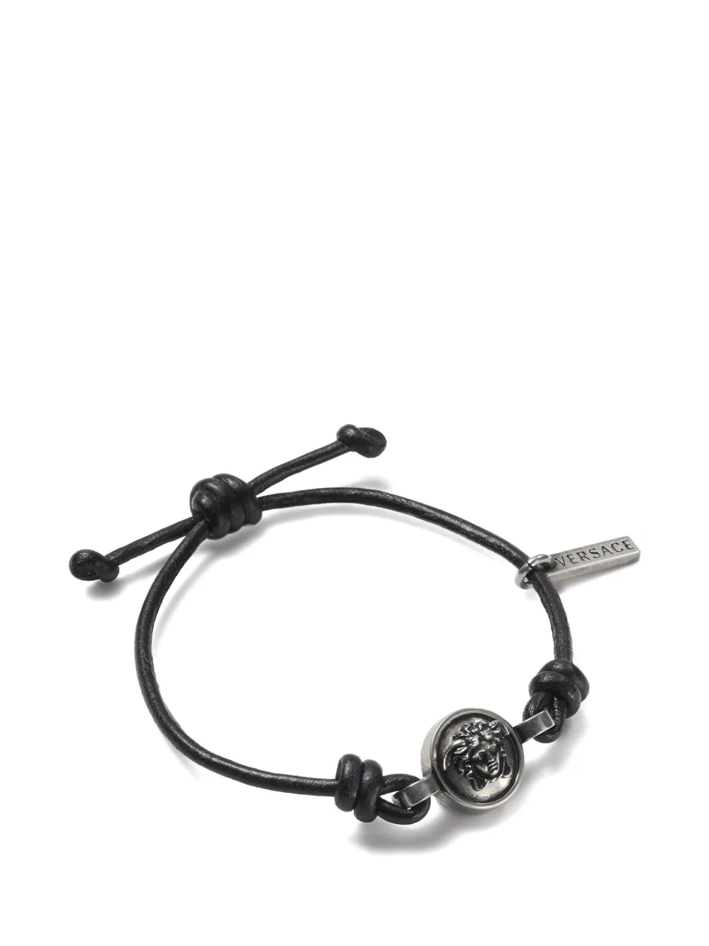Versace medallion knotted bracelet - Argento