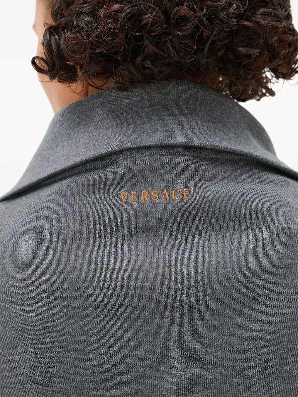 Versace ジップアップ カーディガン | グレー | FARFETCH JP