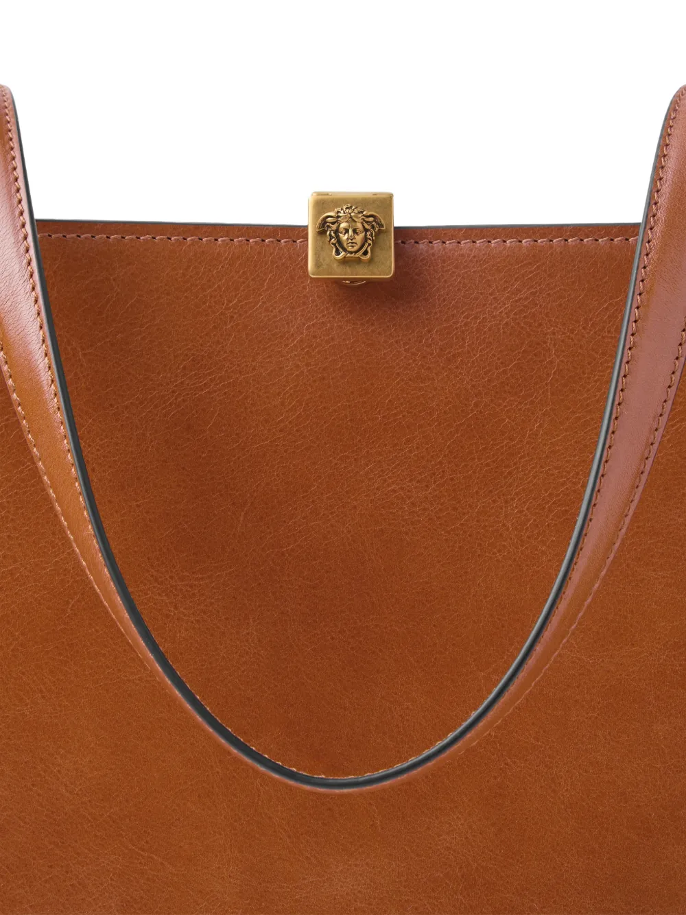 Versace Severine leren shopper Bruin