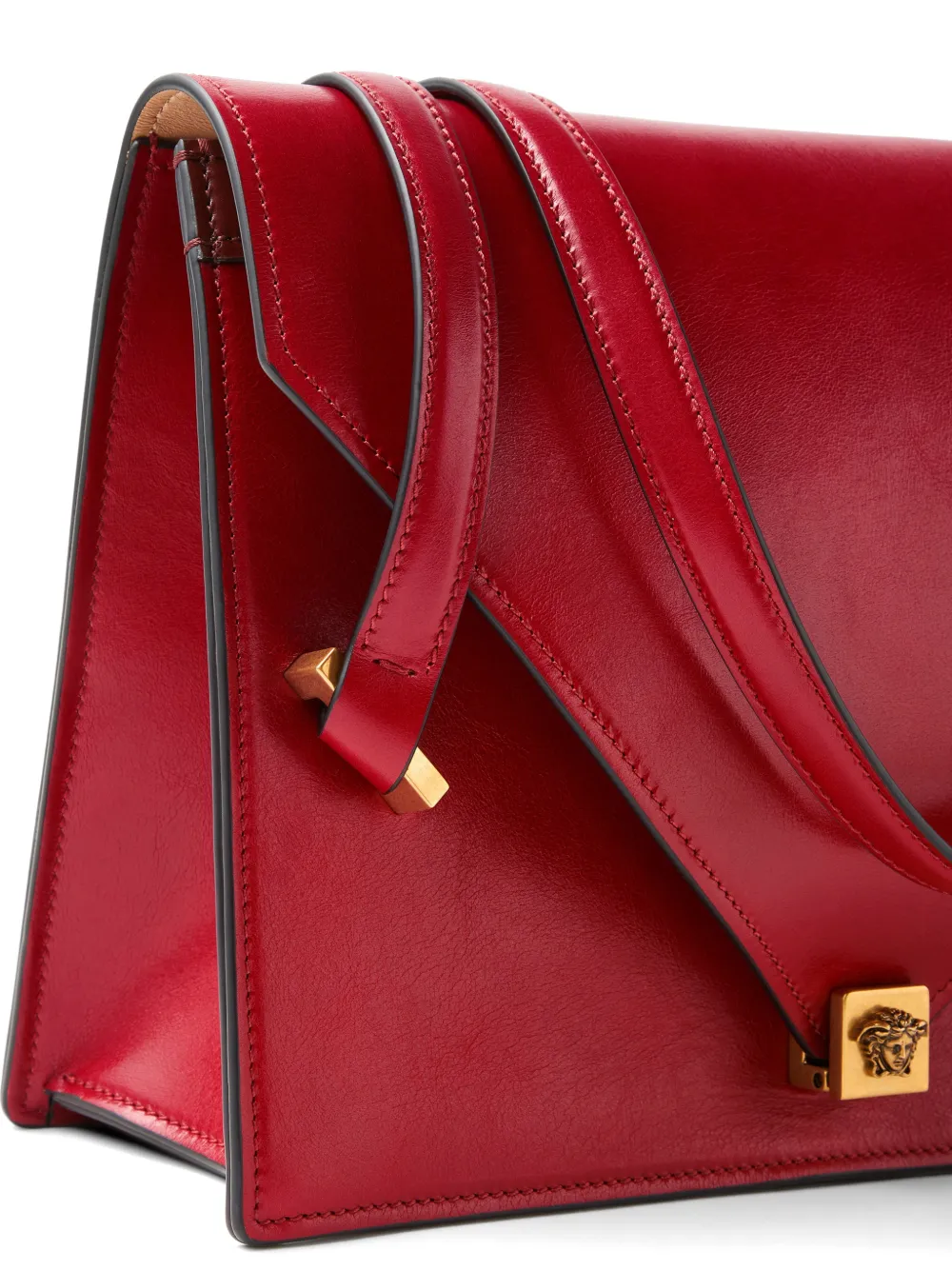 Versace Severine leren schoudertas Rood