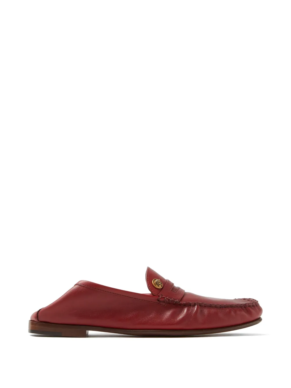 Versace Guanto leren loafers Rood