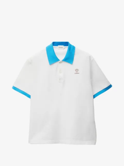 Versace playera tipo polo bordada