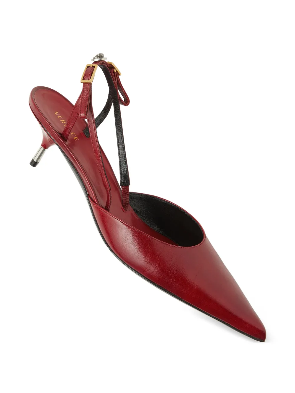 Versace Pumps met puntige neus Rood