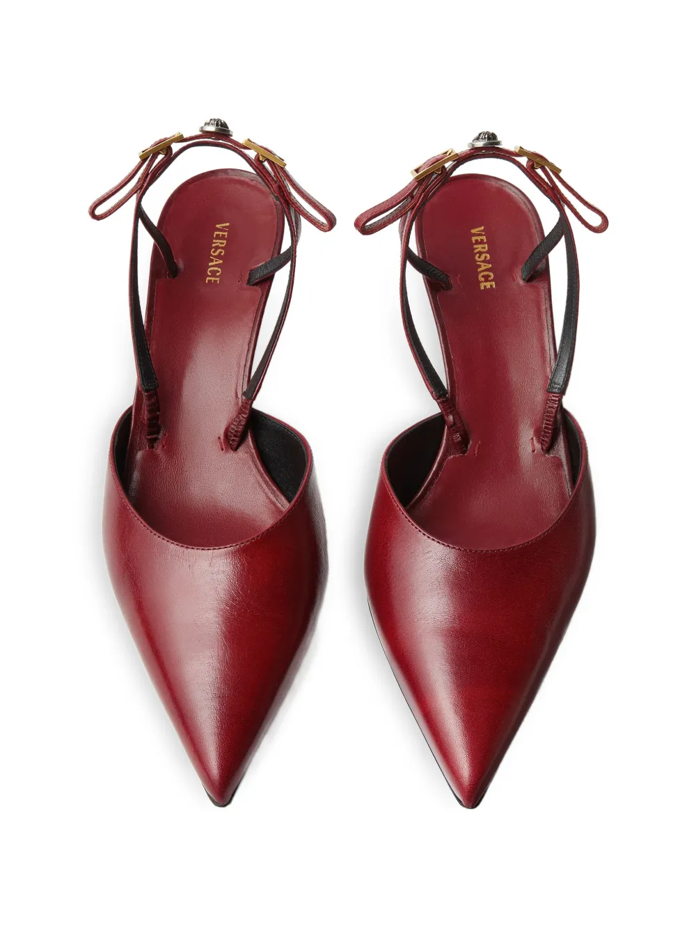 Versace Pumps met puntige neus Rood