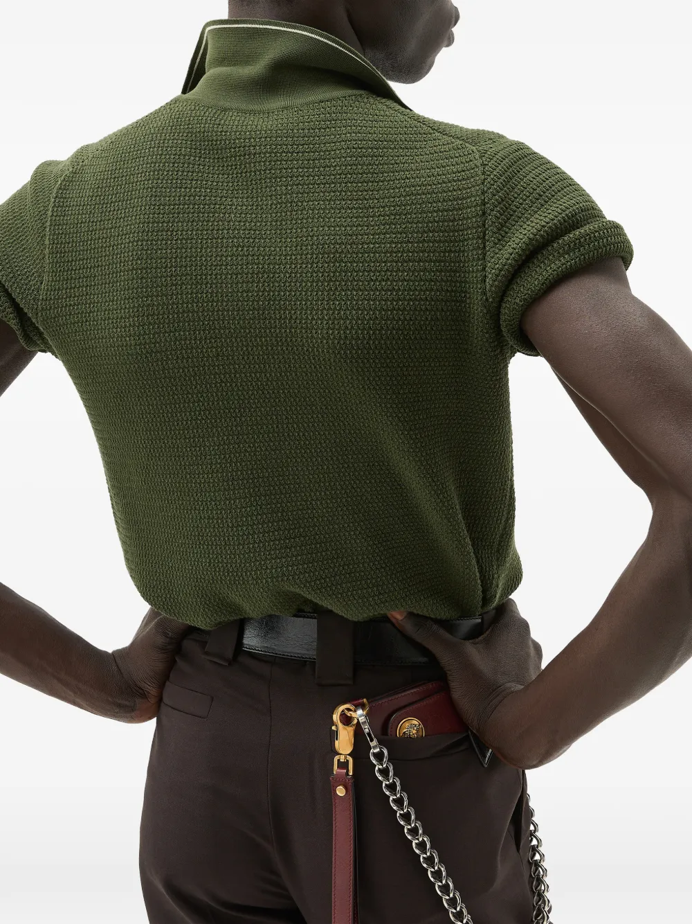  Versace Cotton Knit Shirt - Green 