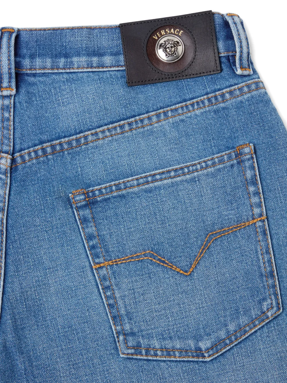 Versace Straight jeans Blauw
