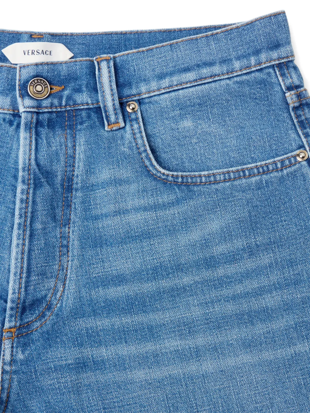  Versace Logo-patch Jeans - Blue 