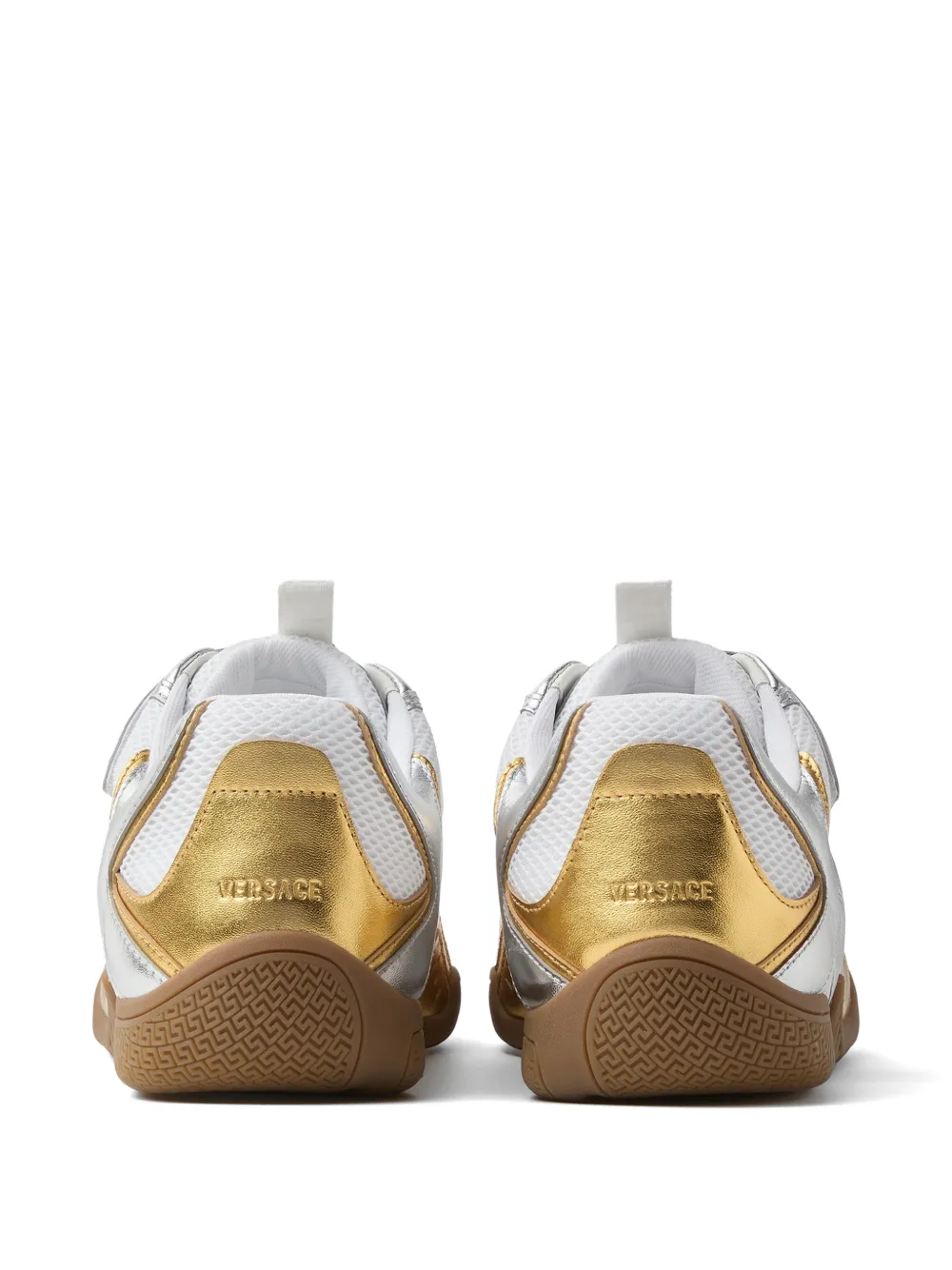 Versace Galaxia metallic sneakers Zilver