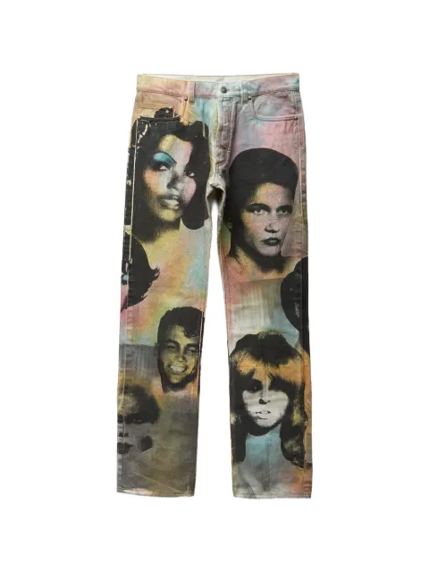 Versace Calça jeans com estampa