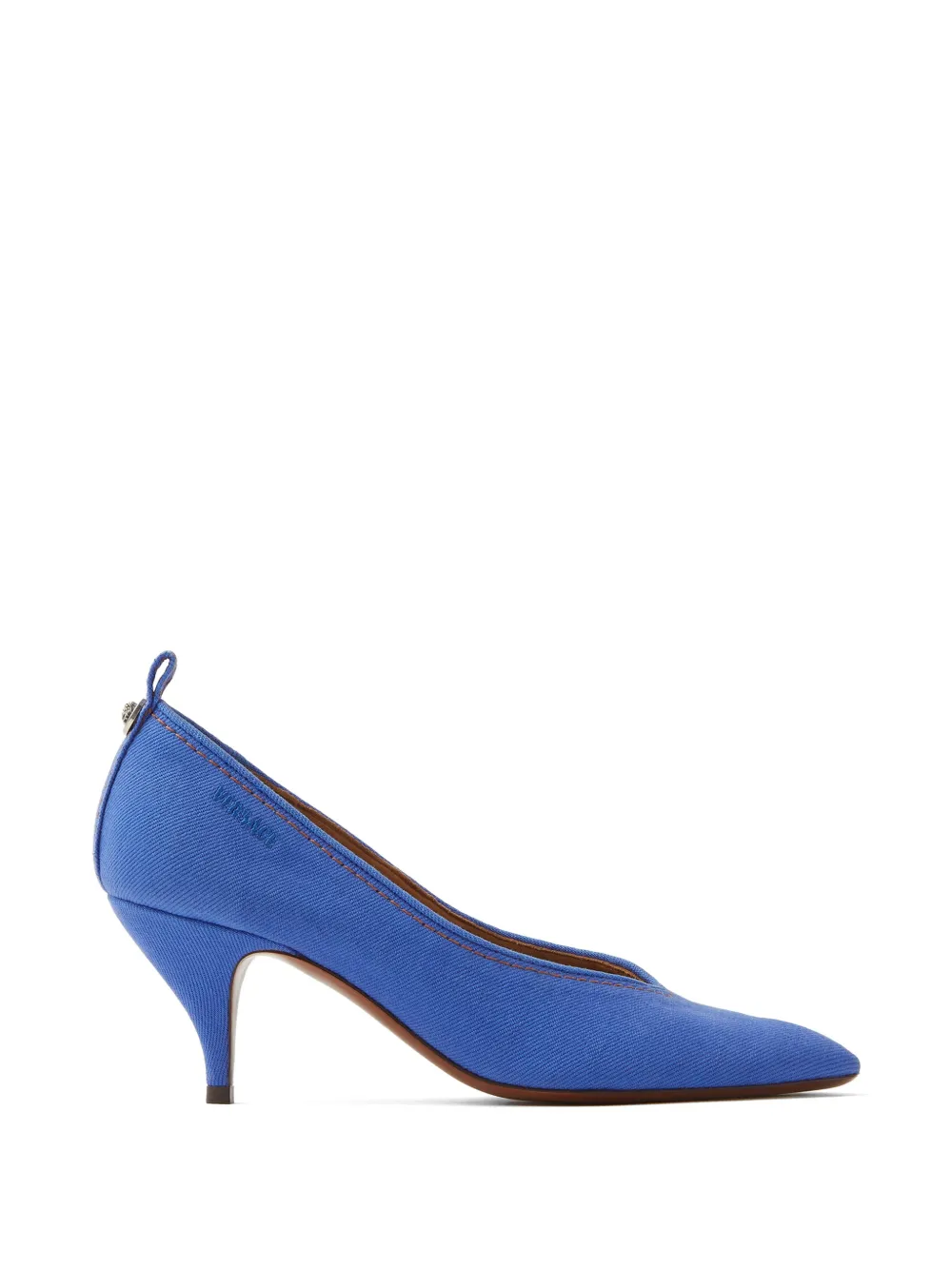 Versace Tina denim pumps Blauw