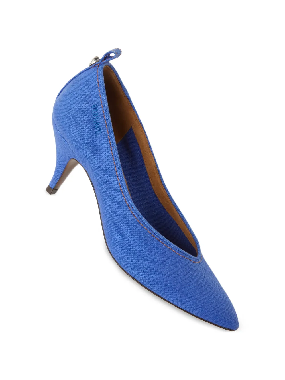 Versace Tina denim pumps Blauw