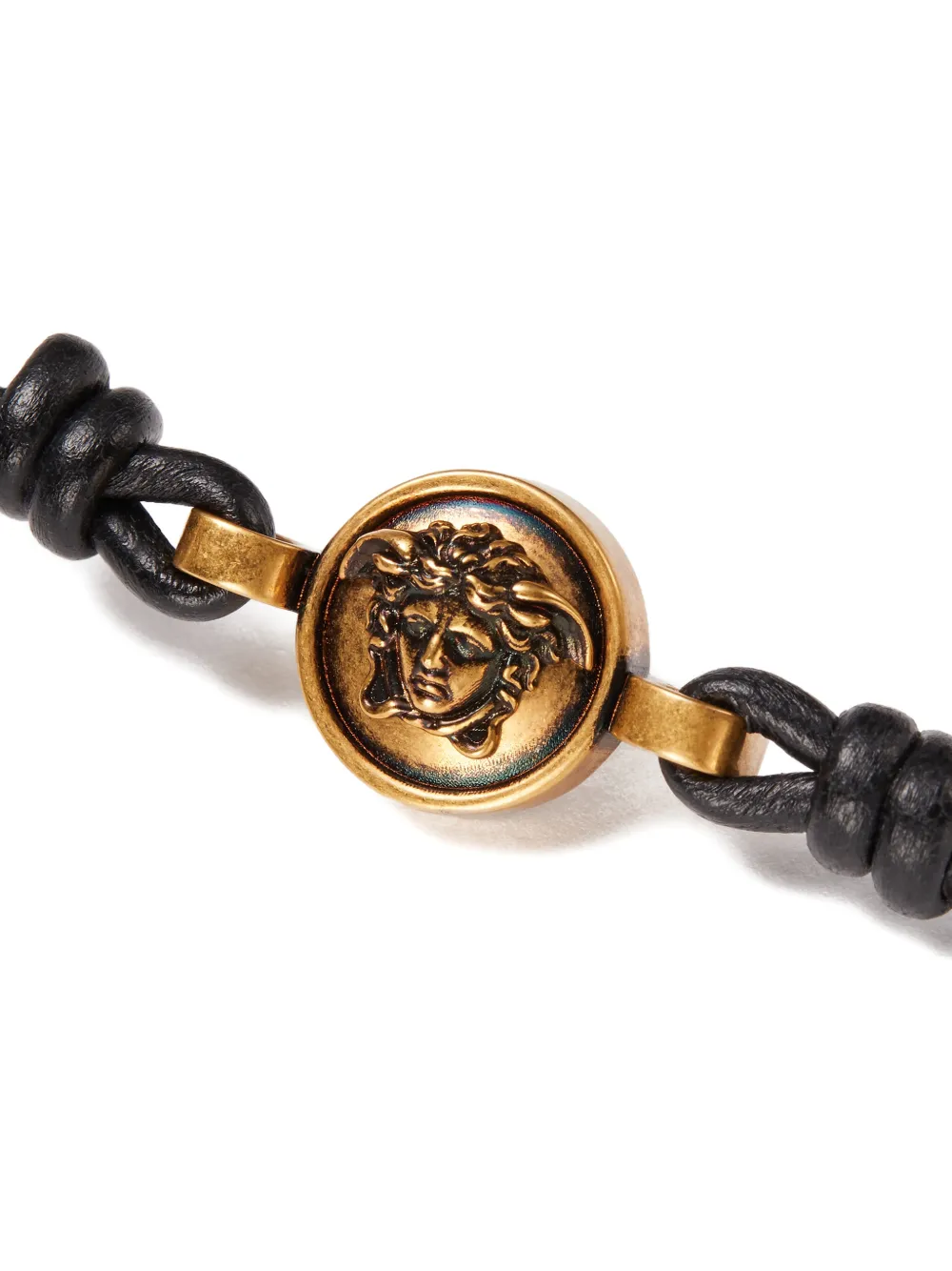  Versace Medusa Leather Bracelet - Gold 