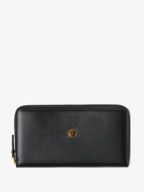 Versace portefeuille emblème en cuir