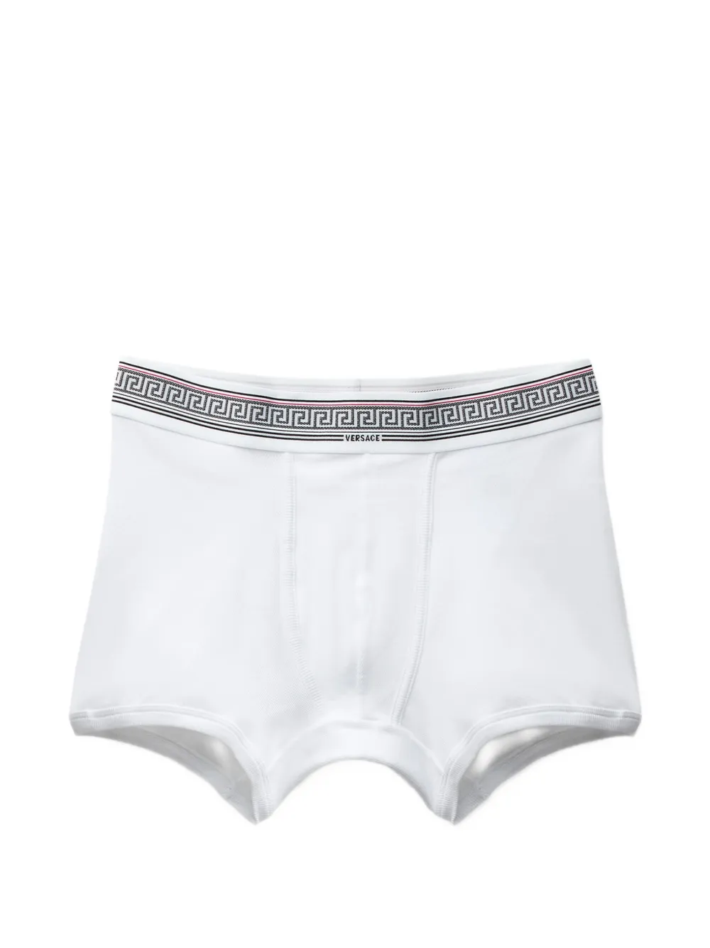 Versace - ribbed cotton-jersey trunks - heren - katoen/Elastane/katoen/Elastane