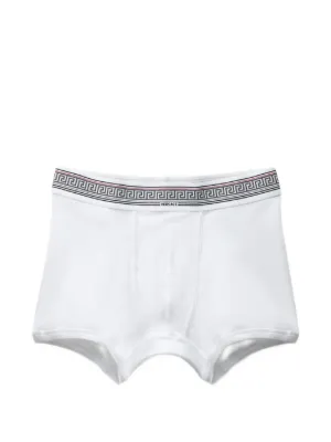 Versace Greca Border Boxer Briefs (pack Of two) | White | FARFETCH