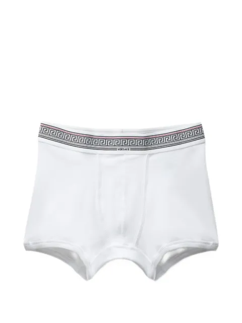 Versace ribbed cotton-jersey trunks