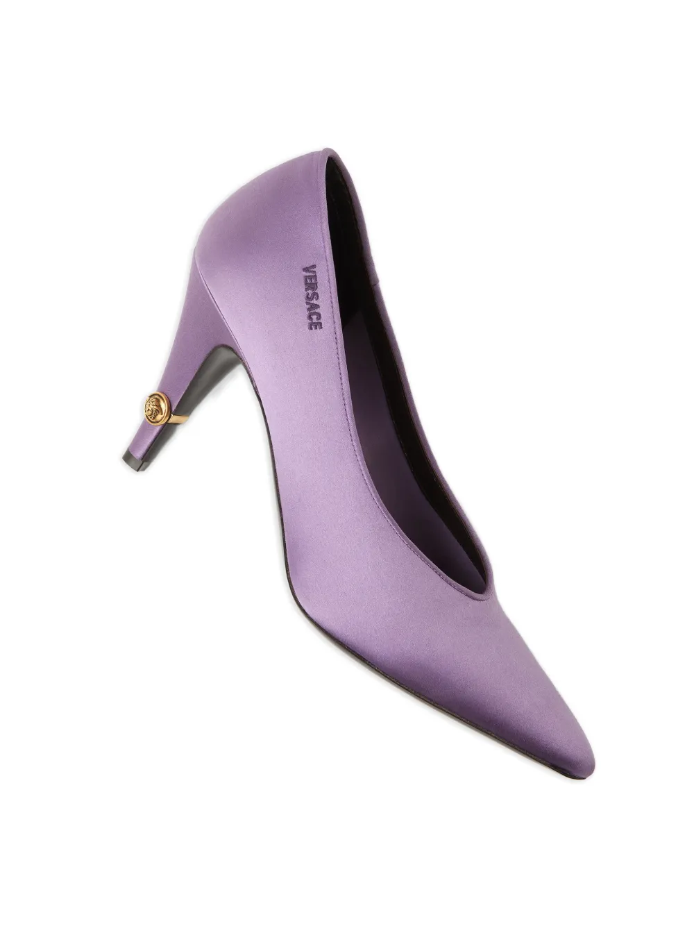 Versace Gianni satijnen pumps 90 mm Paars