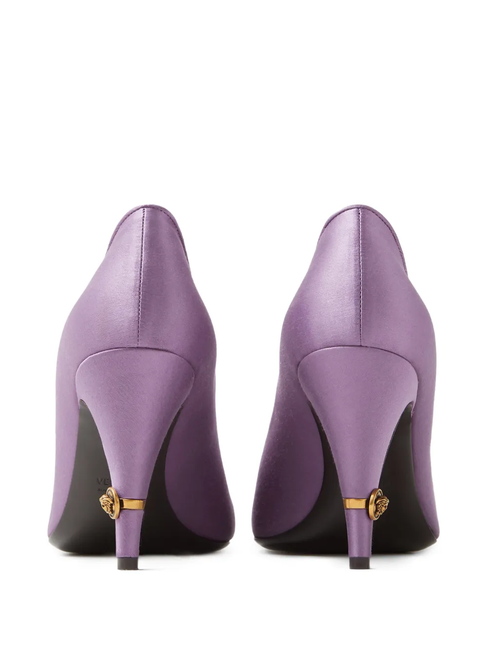 Versace Gianni satijnen pumps 90 mm Paars