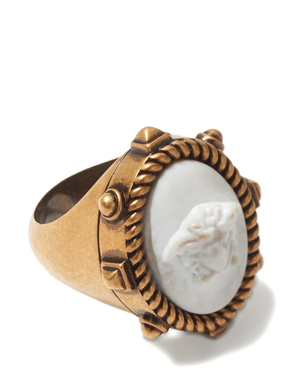  Versace Cameo Ring - Gold 