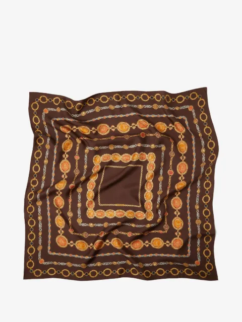 Versace Seidentwill-Schal mit Print 90cm