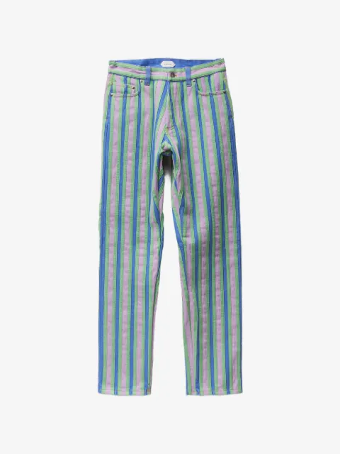 Versace striped straight jeans