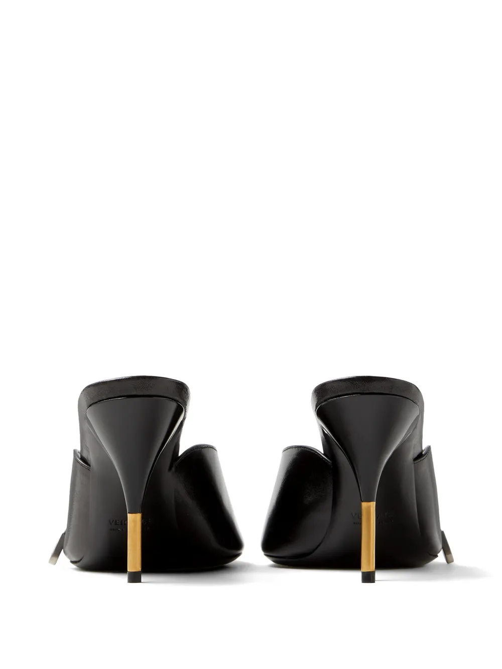 Versace Nyx leren muiltjes Zwart